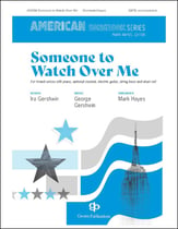 Someone to Watch over Me SATB choral sheet music cover